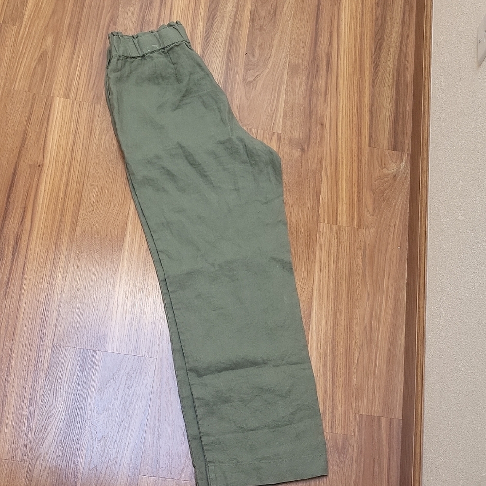 Talbots Women's Relaxed Fit Green Pants - Picture 5 of 6